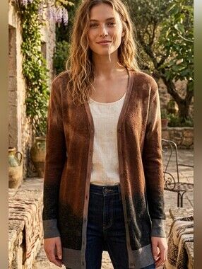 Buckle Moon and Sky Open Weave Cardigan Sweater